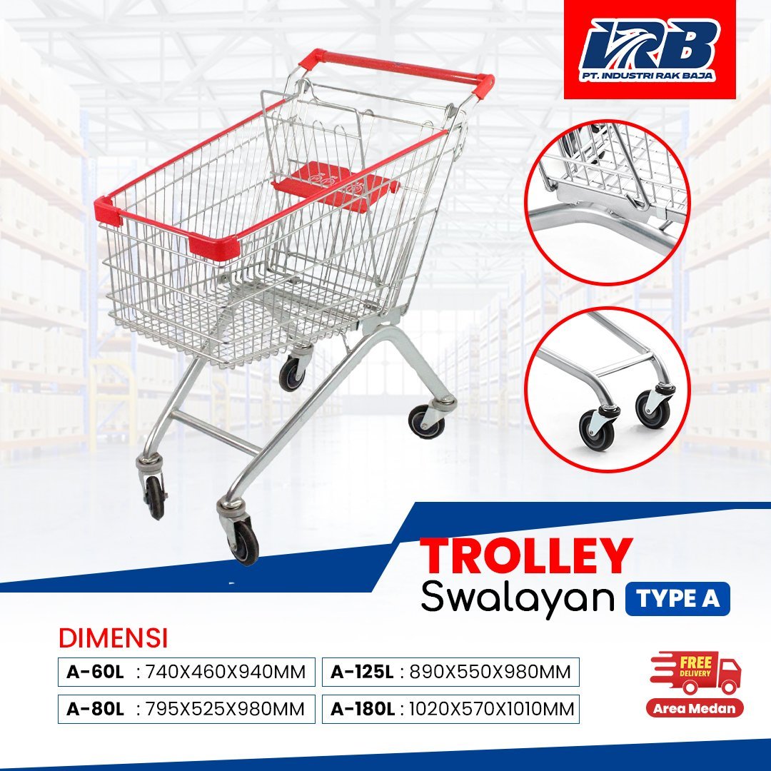 Troli Belanja Swalayan Tipe A