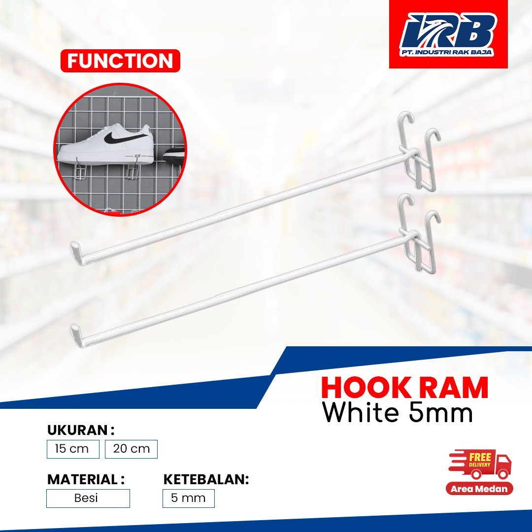 Gantungan Hook Ram White 5mm