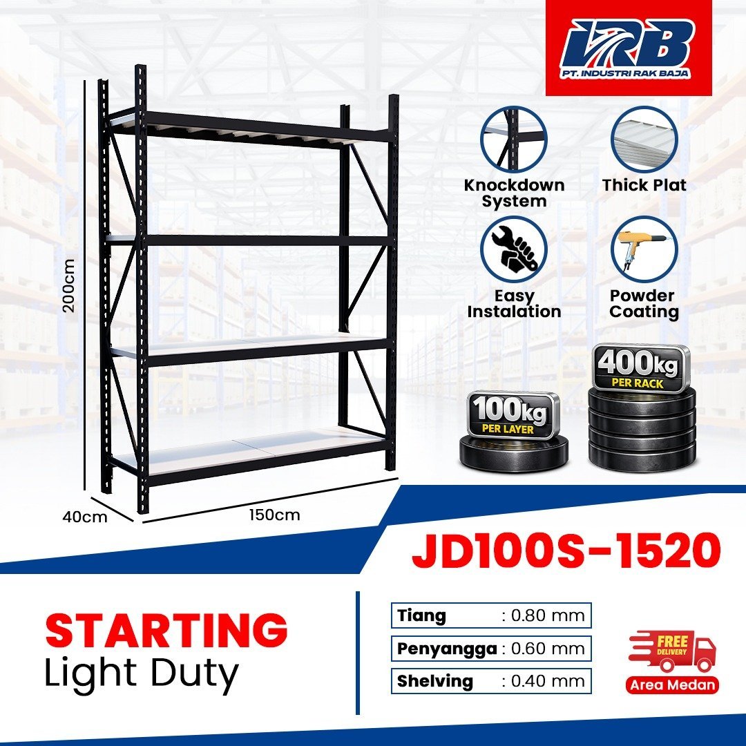 Rak Gudang JD-100 Black