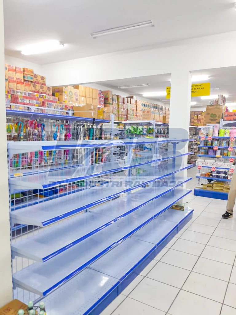 rak gondola produksi pabrik untuk toko dan minimarket