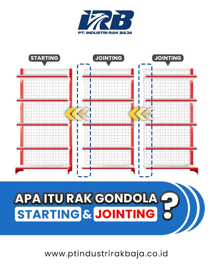 rak gondola produksi pabrik untuk toko dan minimarket