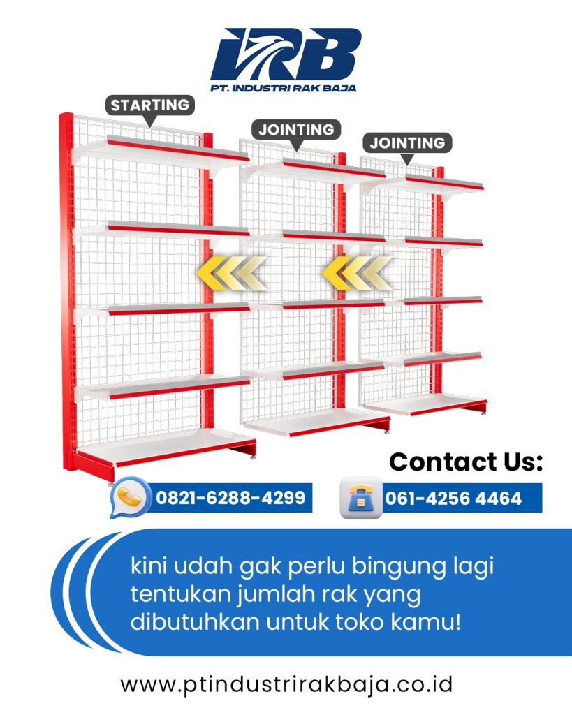 rak gondola produksi pabrik untuk toko dan minimarket