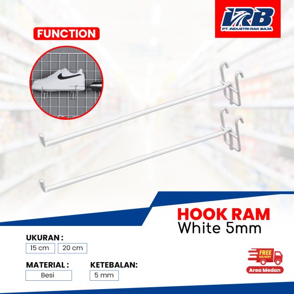 Gantungan Hook Ram White 5mm