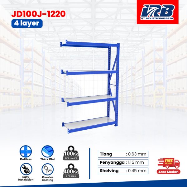 Rak Gudang Jointing JD-100 120cm 4Layer - Image 2