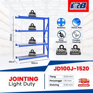 Rak Gudang Jointing JD-100 150cm 4Layer