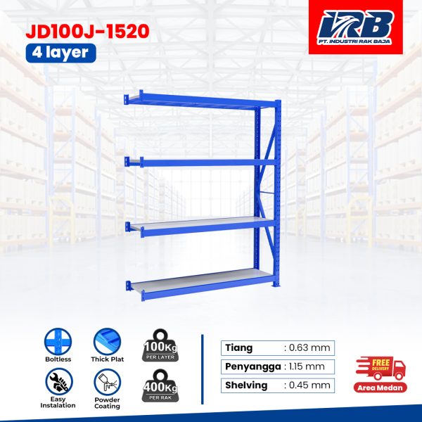 Rak Gudang Jointing JD-100 150cm 4Layer - Image 2