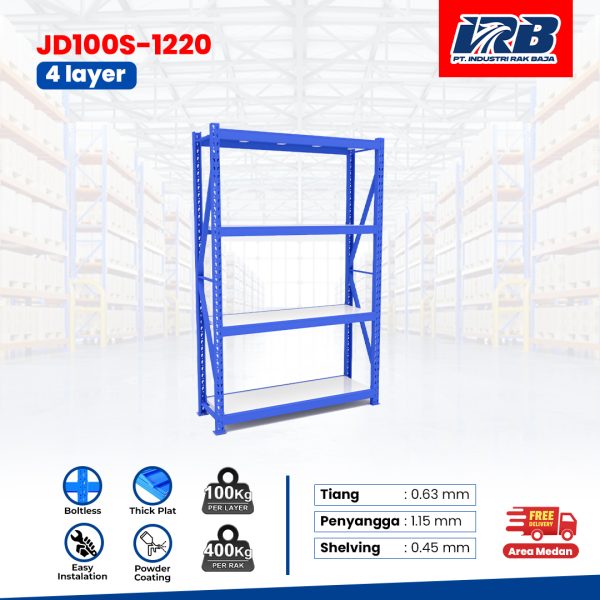Rak Gudang Starting JD-100 120cm 4Layer - Image 2