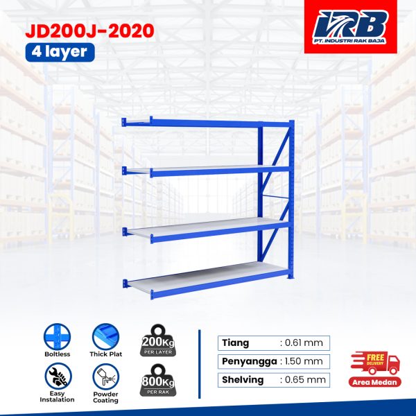 Rak Gudang Jointing JD-200 200cm 4Layer - Image 2