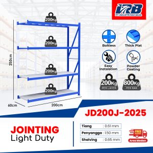 Rak Gudang Jointing JD-200 250cm 4Layer