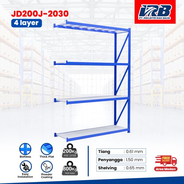 Rak Gudang Jointing JD-200 300cm 4Layer - Image 2