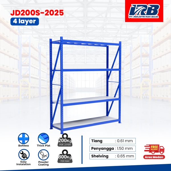 Rak Gudang Starting JD-200 250cm 4Layer - Image 2