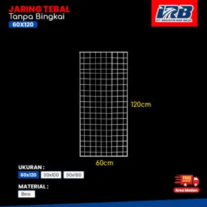 jaring display tebal tanpa bingkai untuk kebutuhan display toko