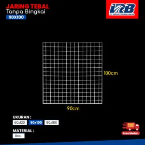jaring display tebal tanpa bingkai untuk kebutuhan display toko