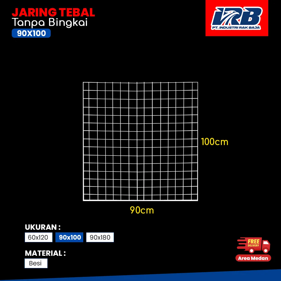 jaring display tebal tanpa bingkai untuk kebutuhan display toko
