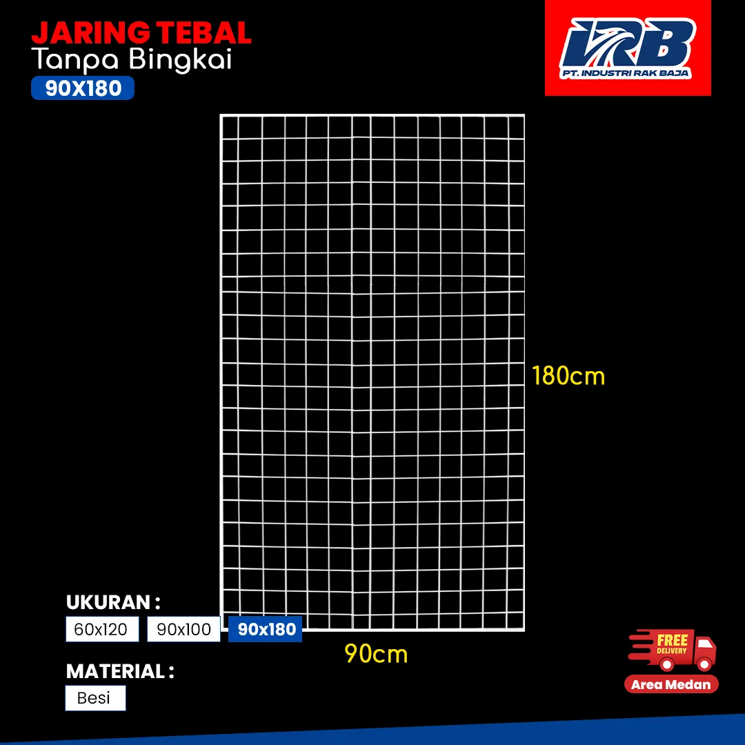 jaring display tebal tanpa bingkai untuk kebutuhan display toko