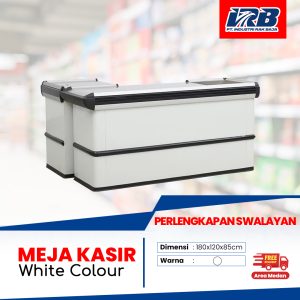Meja Kasir Minimarket  White Colour