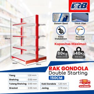 Rak Gondola Double Starting UK. 150CM