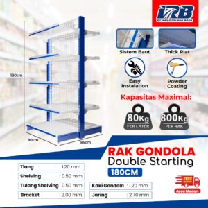 Rak Gondola Double Starting UK. 180CM