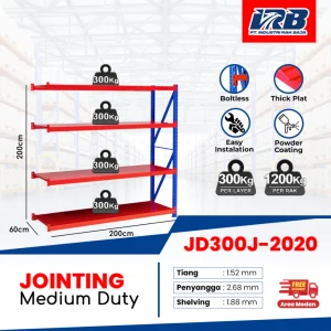 Rak Gudang Jointing JD-300 200cm 4Layer