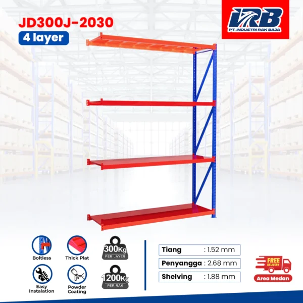 Rak Gudang Jointing JD-300 300cm 4Layer - Image 2