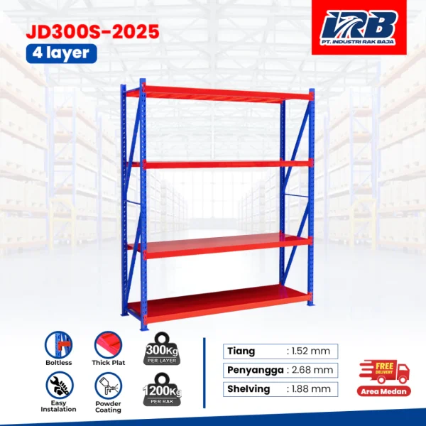 Rak Gudang Starting JD-500 250cm 4Layer - Image 2