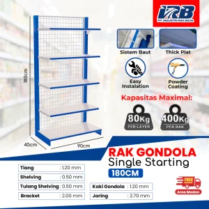 Rak Gondola Single Starting UK. 180CM