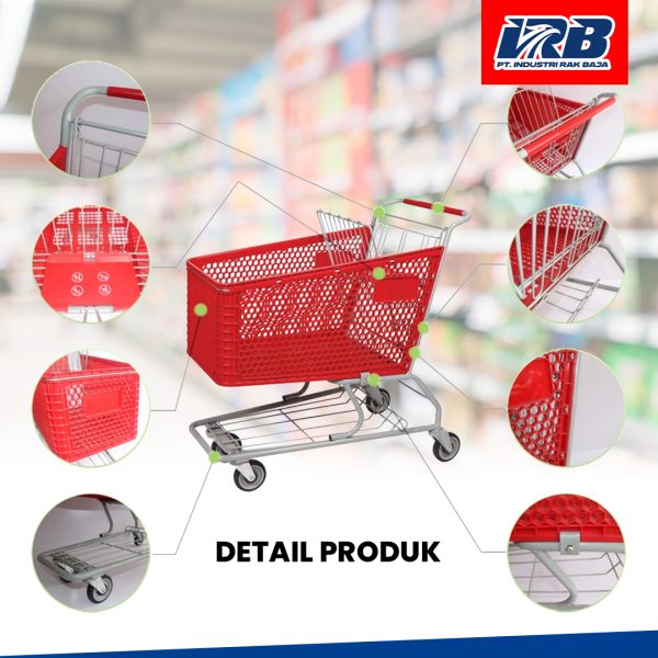 Trolley Swalayan Red Series 100L (910X490X980mm) - Image 2