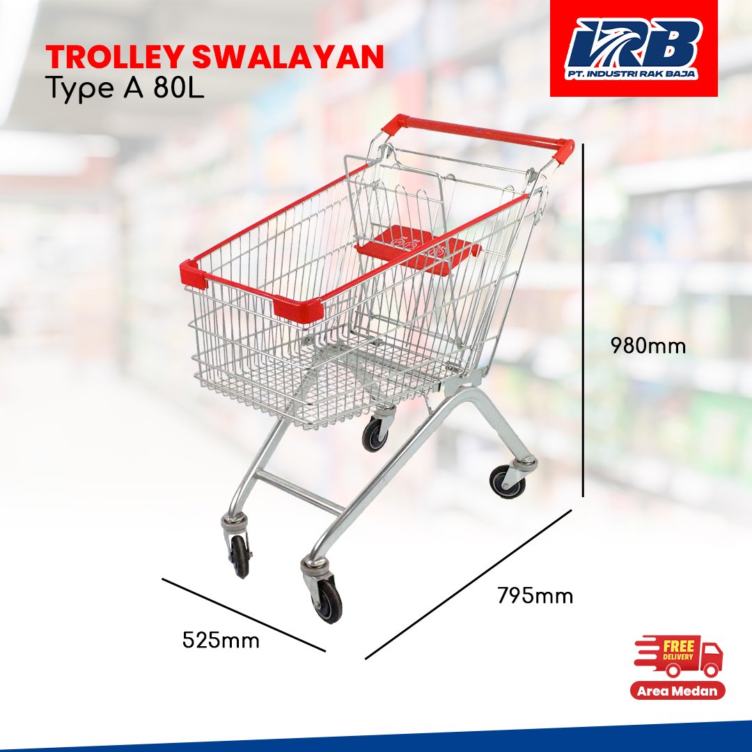 Trolley Swalayan Tipe A 80L