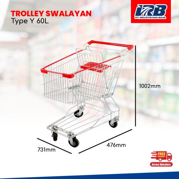Trolley Swalayan Tipe Y 60L