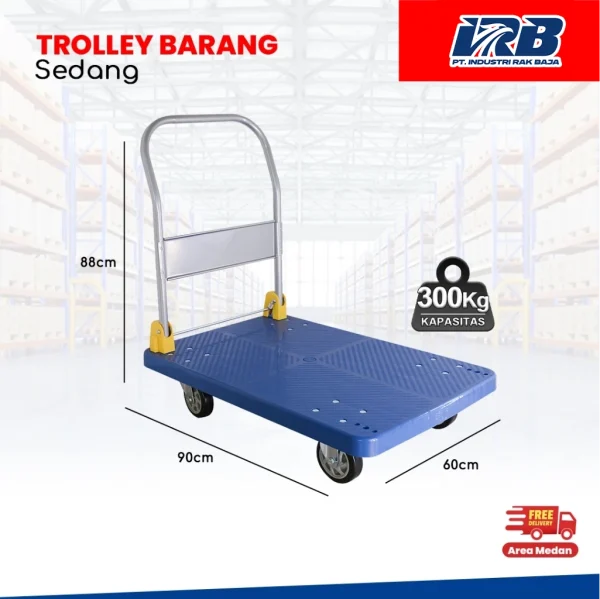 Trolley Barang Sedang / Trolley Lipat 300KG - Image 2