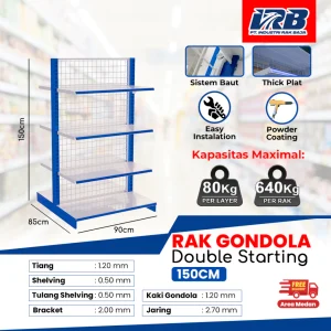 Rak Gondola Double Starting UK. 150CM