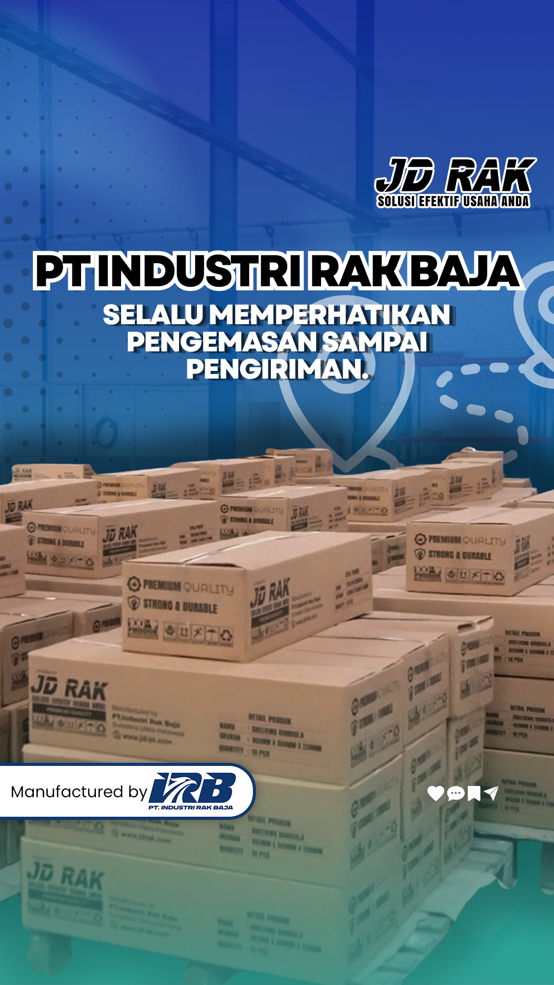 proses pengiriman di pt industri rak baja
