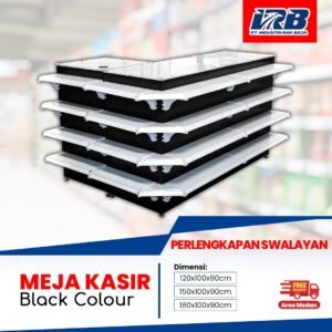 meja kasir warna hitam