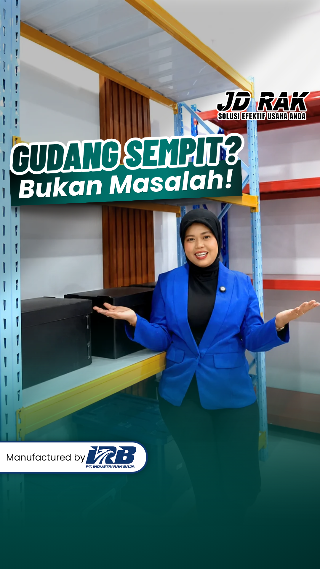 Cover konten instagram PT. Industri rak baja